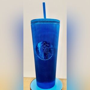 💎 Starbucks Royal Blue Metallic - 24oz Acrylic Tumbler Cold Cup 💎